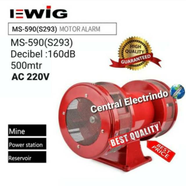 Motor Siren/Sirene Alarm MS-590(S293) EWIG.