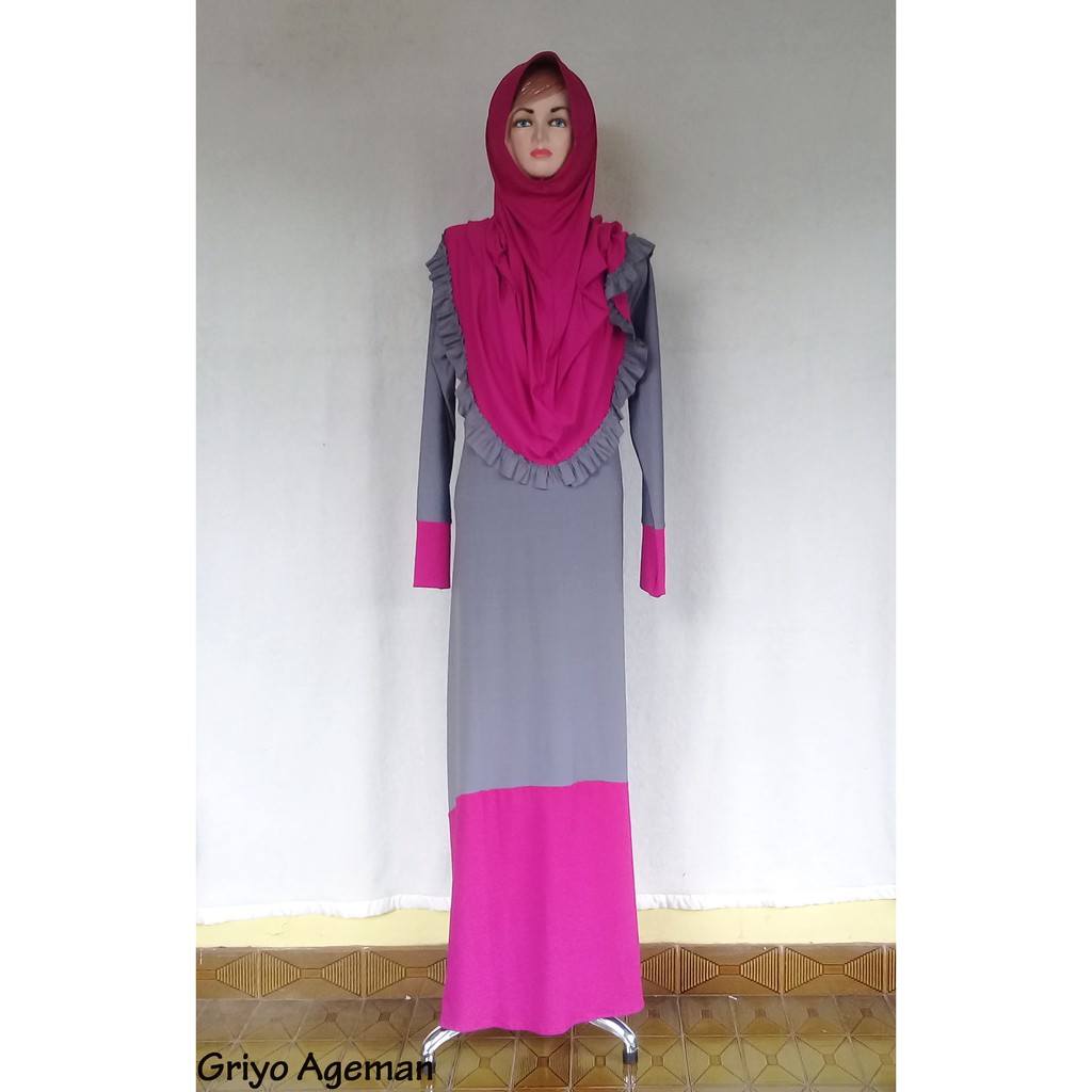 Gamis T-Shop Abu-Pink