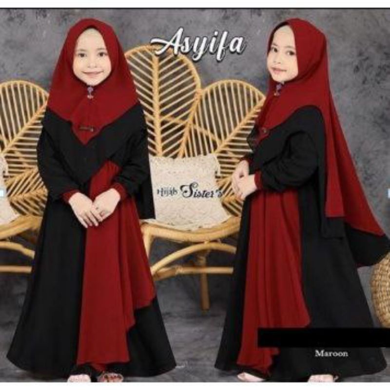 GAMIS ANAK INAYA SYARI KIDS UNTUK LEBARAN BUN