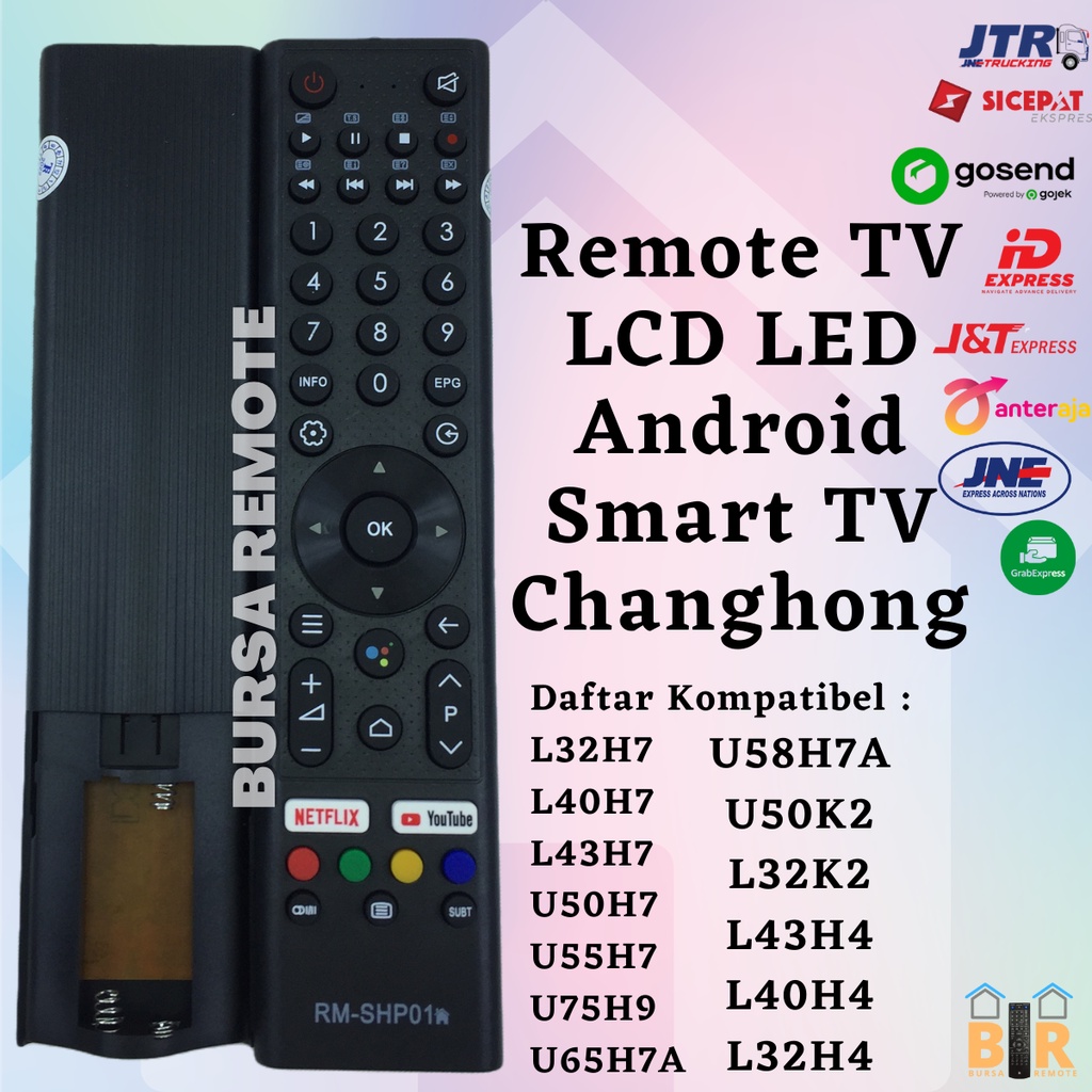 Remot / Remote TV Changhong LCD LED Android Smart TV Infrared / ecer dan grosir