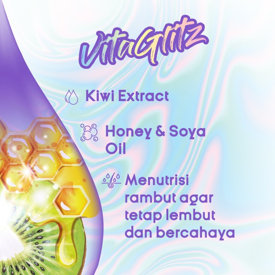 PAKET ISI 3 Makarizo VITAGLITZ Hair Serum Shine Reflect Enhancer - Serum Rambut Tube 8 mL-2