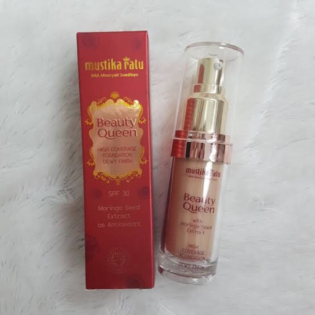 MUSTIKA RATU BEAUTY QUEEN HIGH COVERAGE FOUNDATION DEWY FINISH 35 Ml
