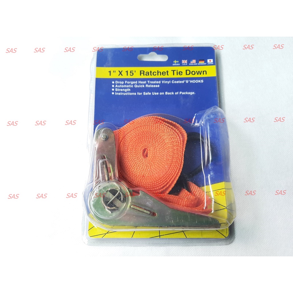 Jual Sas Rachet Tie Down 1 X 5 Meter Trek Belt Tali Pengikat Barang