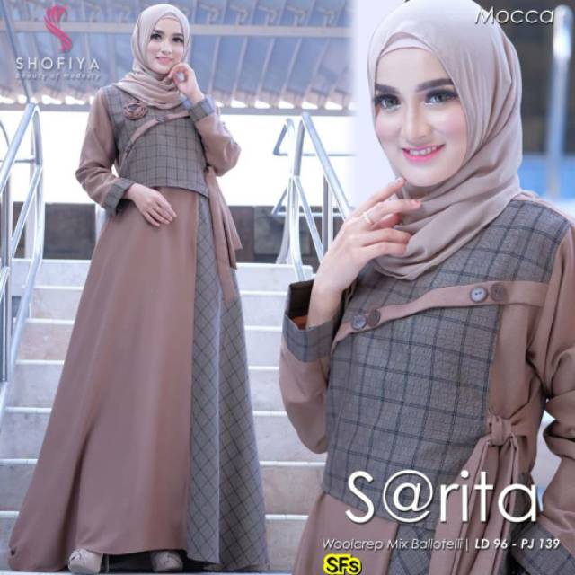 dress muslim sarita dress gamis wanita termurah baju gamis