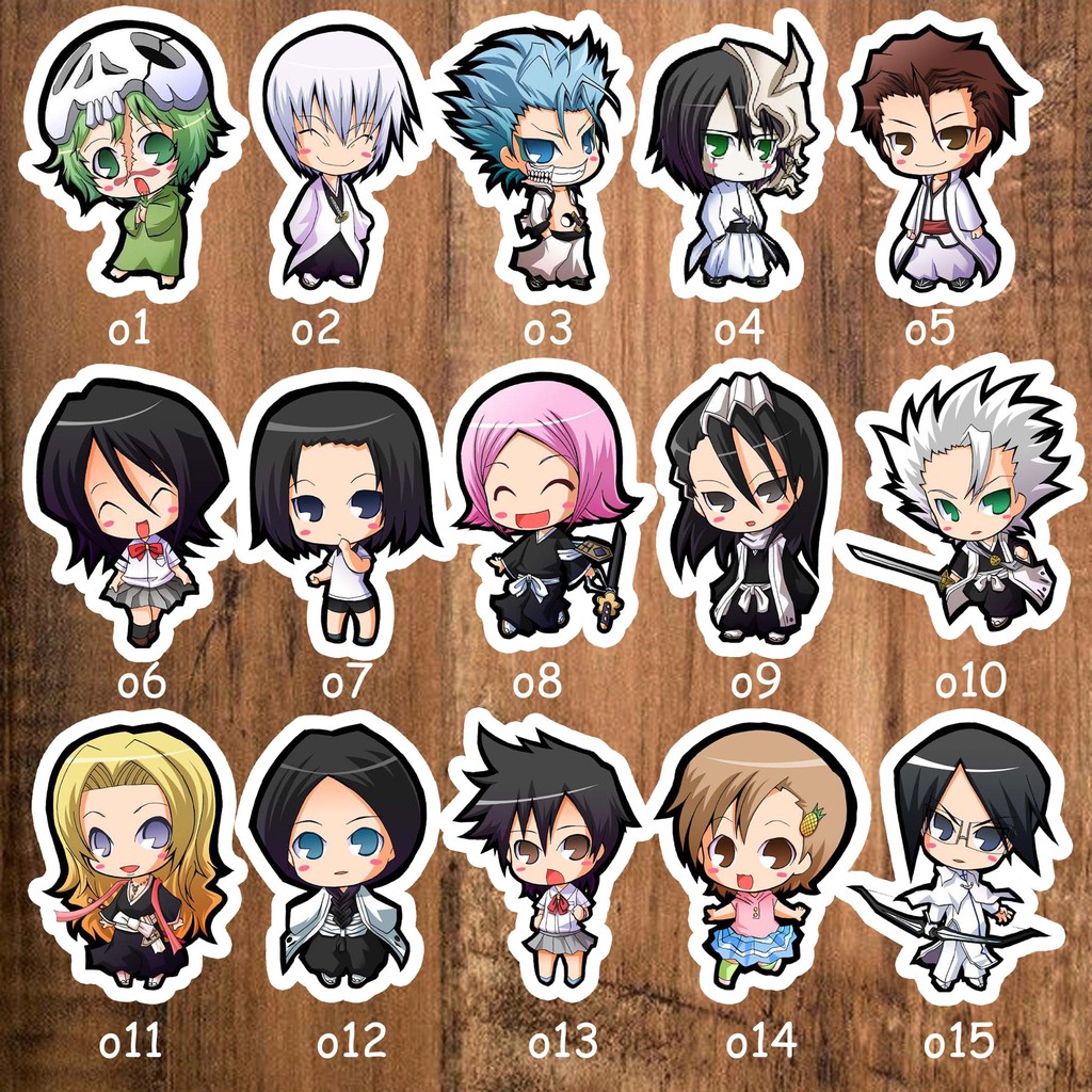 sticker stiker anime lengkap Bleach seri 1