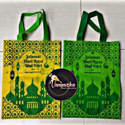 

Shoping Bag/Tas Spunbond/Tas Bingkisan/Goodie Bag Lebaran Idul Fitri 30x40cm (±12pcs)