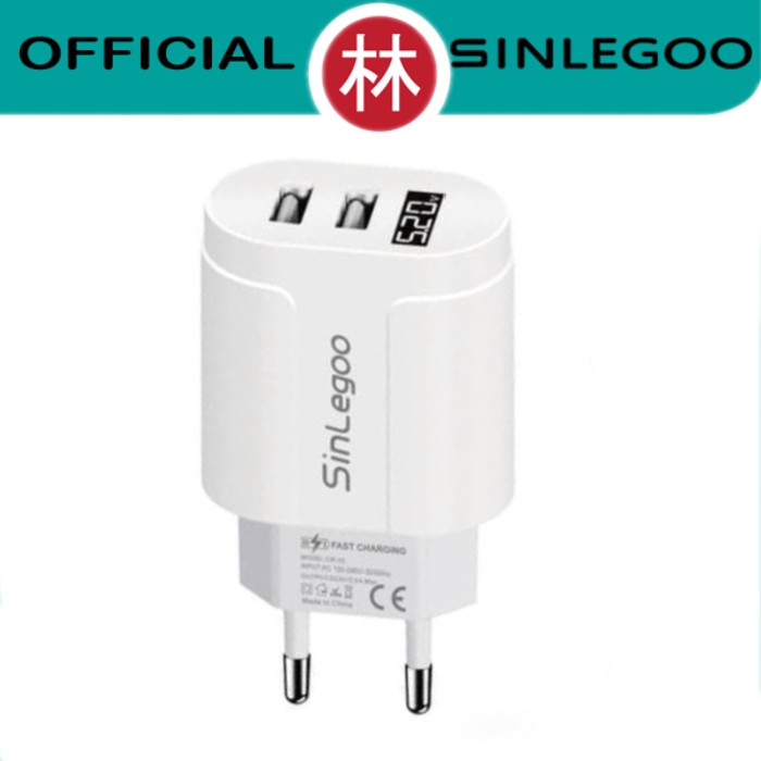 Sinlegoo CR-03 Fast Travel Charger Dual USB &amp; LED Display