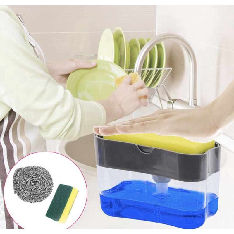 dispenser sabun/pompa sabun&amp; spon/alat cuci piring