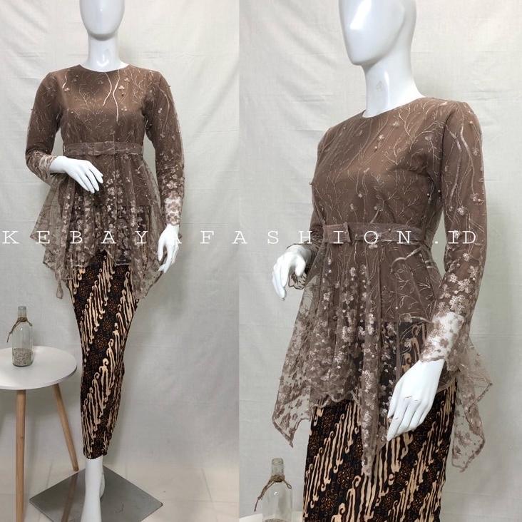 Oke Price.. Kebaya Modern Stelan kebaya Brukat Kebaya Remaja wisuda Set Kebaya Brokat Couple