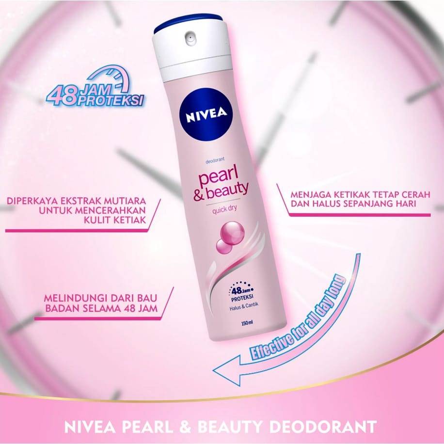 ✿ELYSABETHME✿ Nivea  Deodorant cool spray anti bau badan biang keringat semprot