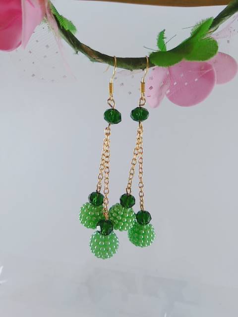 SEPASANG Terbaru Anting Korea /anting Fashion BijiBerry/Anting Jilbab kekinian by TokoPelangiNicer