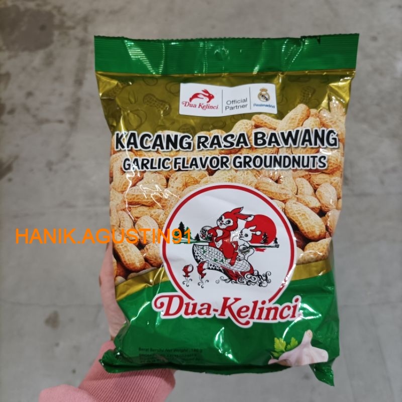 

DUA KELINCI GARLIC NUT 180 GRAM - DUA KELINCI KACANG KULIT RASA BAWANG 180gr