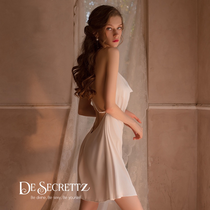 DeSecrettz MELODY Baju Tidur Wanita Dewasa, Premium Satin Sleepwear, Night Dress Import