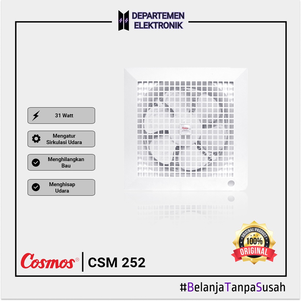 Cosmos Exhaust Ceiling Fan 10-CL 252 MURAH BANGET / GARANSI RESMI