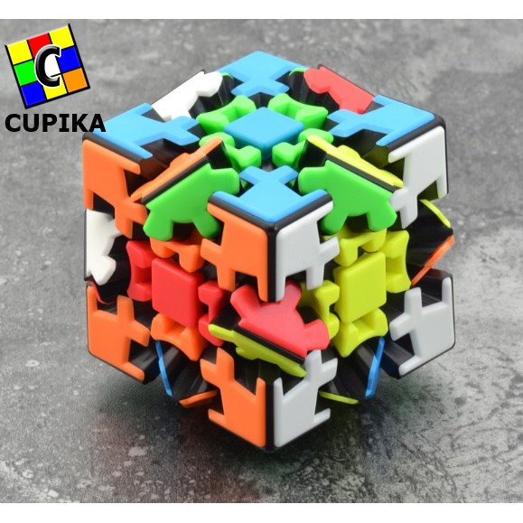 Rubik 3x3 Gear Lefun V2 Sclupture Timbul Magic Cube