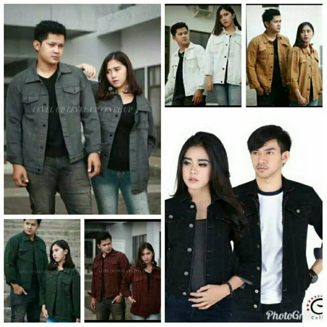 XTRA MURAH Jaket Jeans Couple Warna Harga 2pcs jaket Premium Murah | Jaket Jeans Premium Cuople