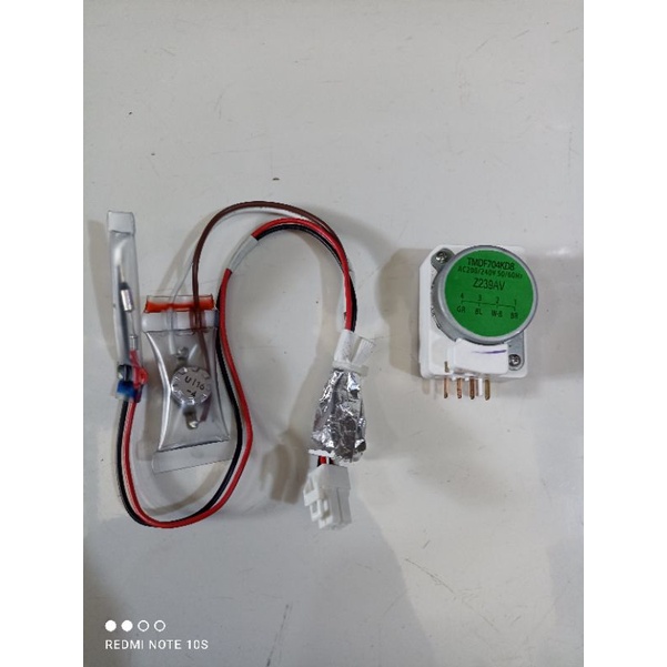 Timer TMDF704KD8 dan defros bimetal kulkas AQUA 2 pintu