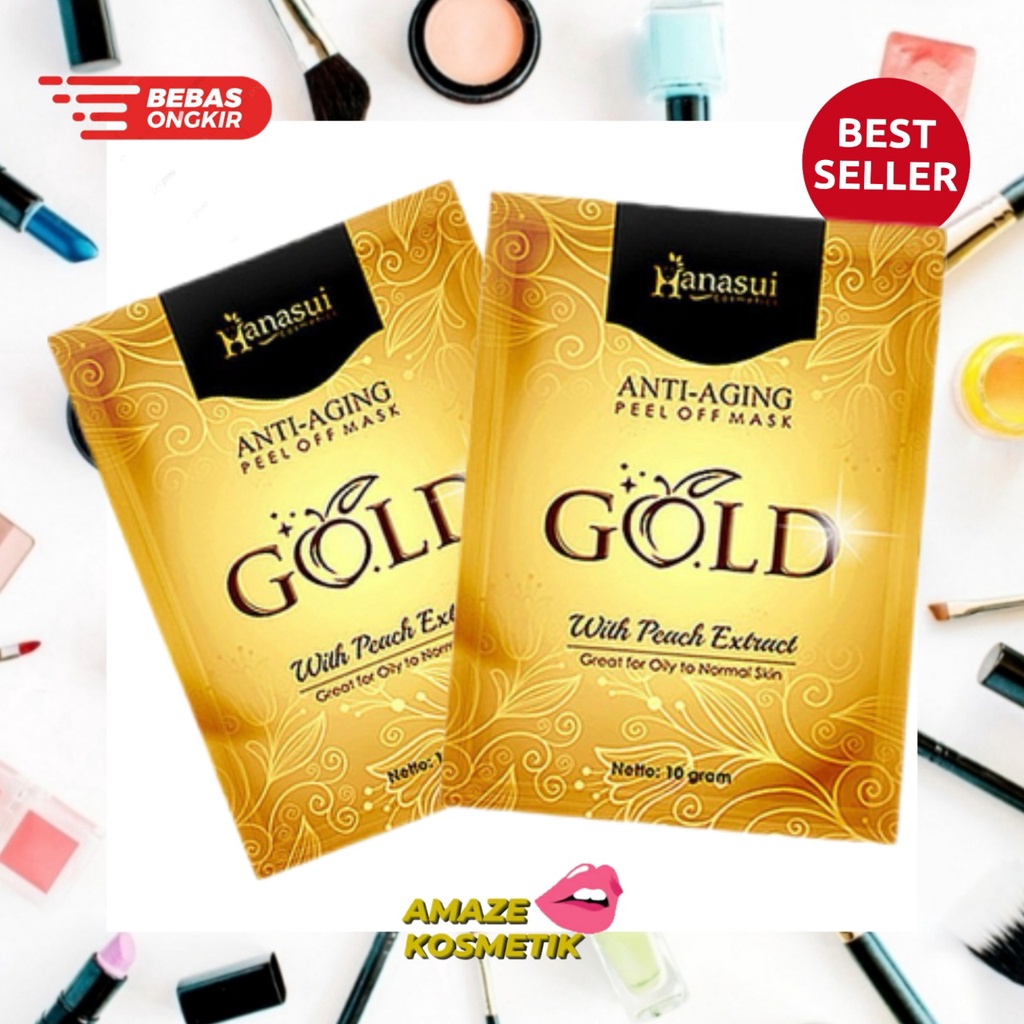 MASKER HANASUI NATURGO GOLD | MASKER HANASUI PEEL OFF GOLD