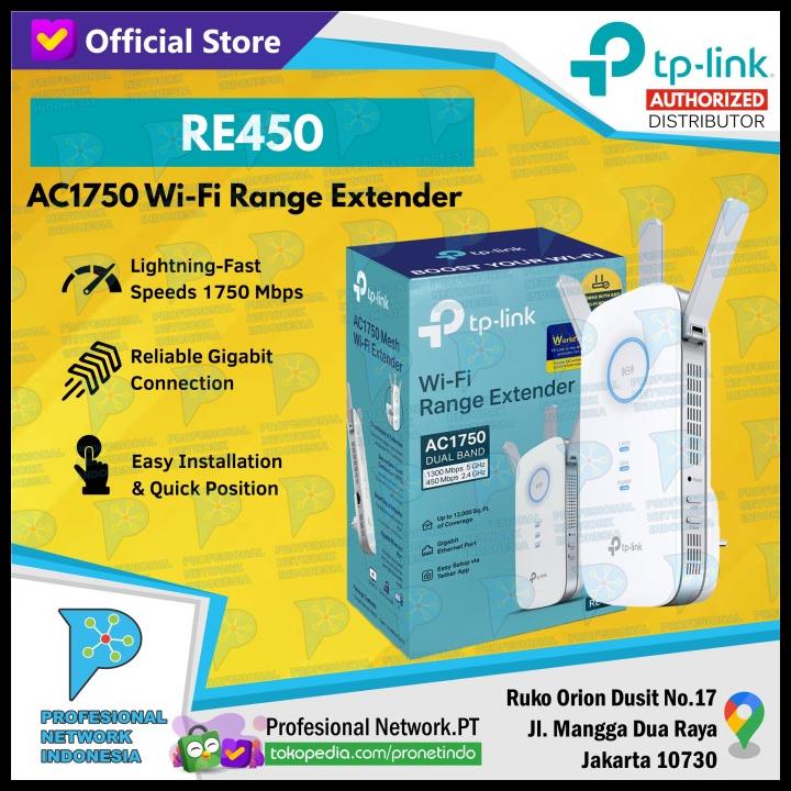 Tp-Link Re450 Ac1750 Dual Band Wifi Range Extender