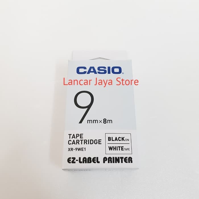 Label Casio EZ-Label Printer Casio / Tape Cartridge XR-9WE1 White