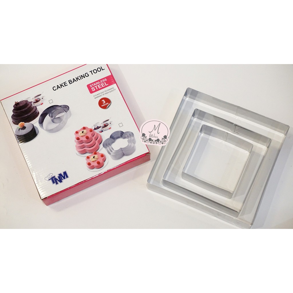 

Cake Cutter CBT Square 3pcs (Dus)
