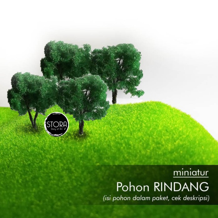 MAKET POHON RINDANG / Diorama maket Pohon Rindang - 4 cm