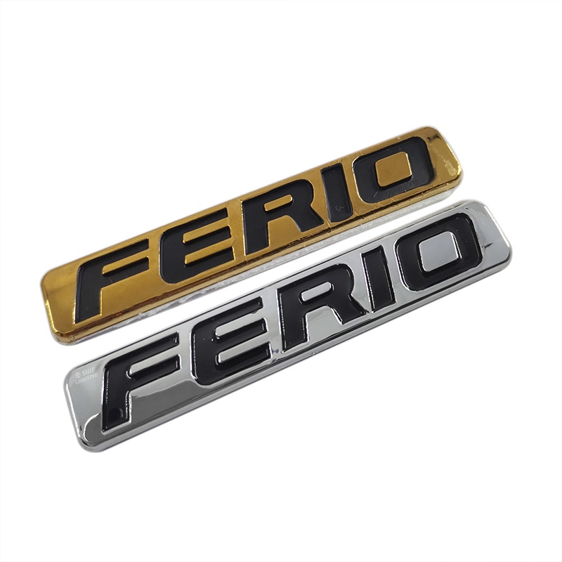 1pc Stiker Emblem Logo CIVIC Ferio Bahan ABS Warna Emas Untuk Bagasi Belakang Mobil HONDA Ferio