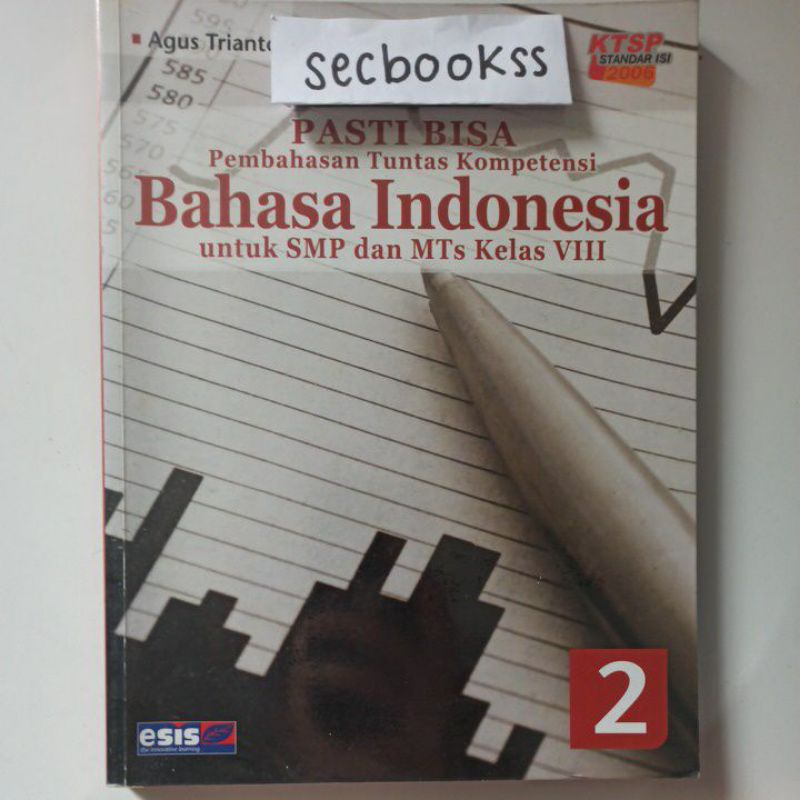 

Buku pasti bisa Bahasa indonesia untuk smp dan mts kelas viii