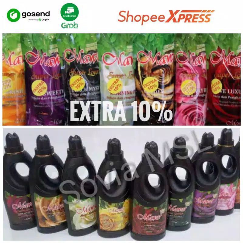 Mawar Super Laundry botol 1Liter extra 10%