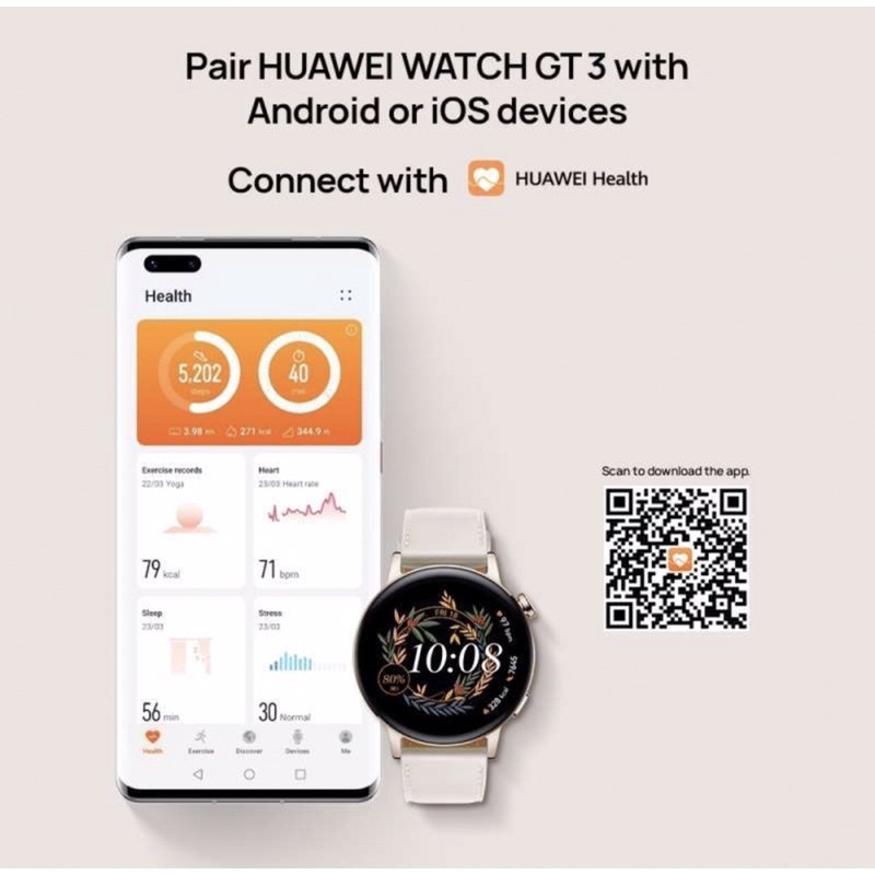 Huawei Watch GT 3 42mm Garansi Resmi Huawei 1 Tahun