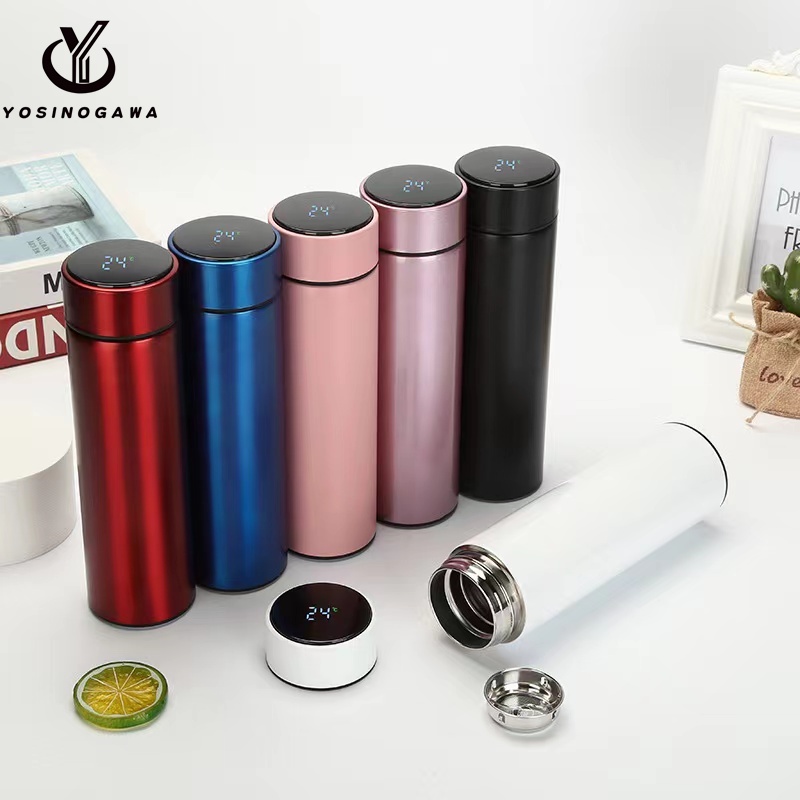 Termos Temperatur Tahan Panas / Thermos Led Temperature Display 500ML - YOSINOGAWA