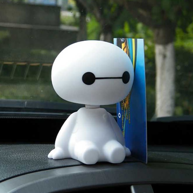 Aksesoris Hiasan Dashboard Mobil Boneka Goyang Baymax Shaking Head