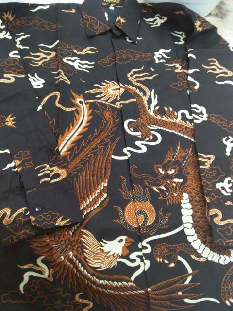 Kemeja Batik Pria | Burung Naga Full Furing By Batik Florist