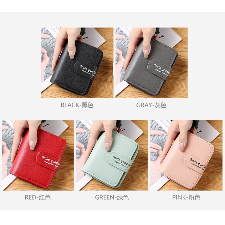 #LC-Wallet WD818 Dompet Wanita Import Dompet Lipat Wanita