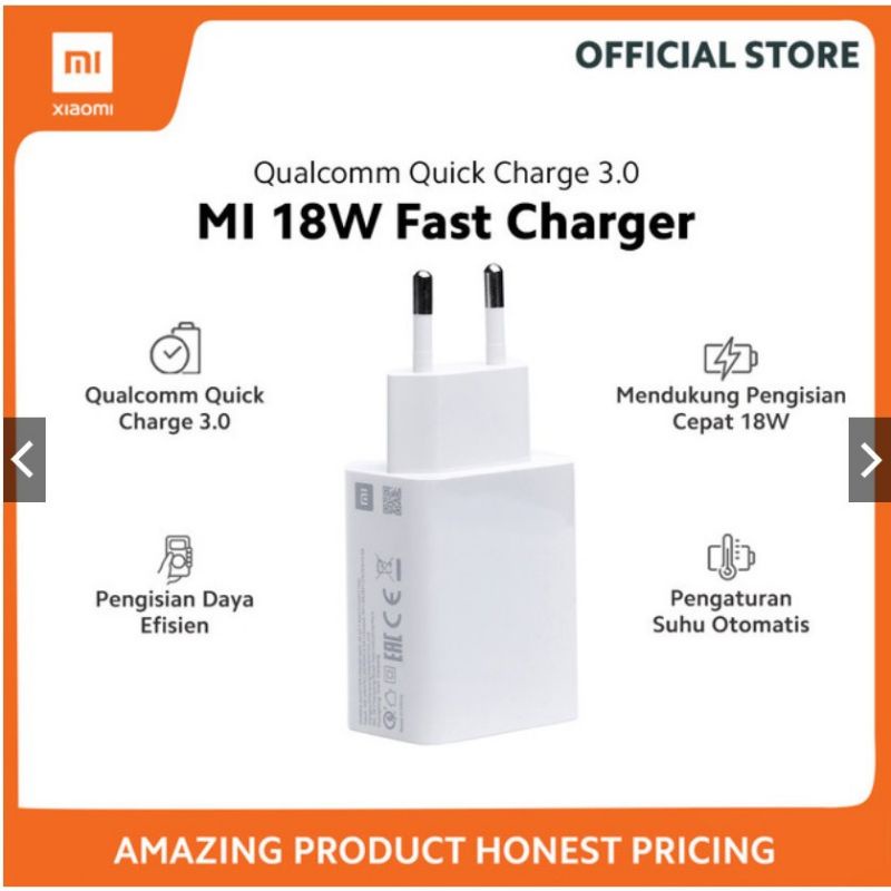 charger Xiaomi original fast charging 18W