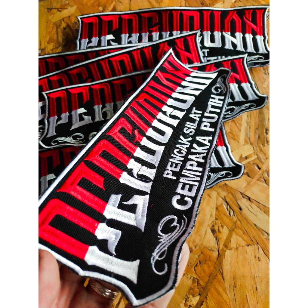 BED PERGURUAN PSCP - MERAH PUTIH | BED PSCP | BED PSCP BORDIR