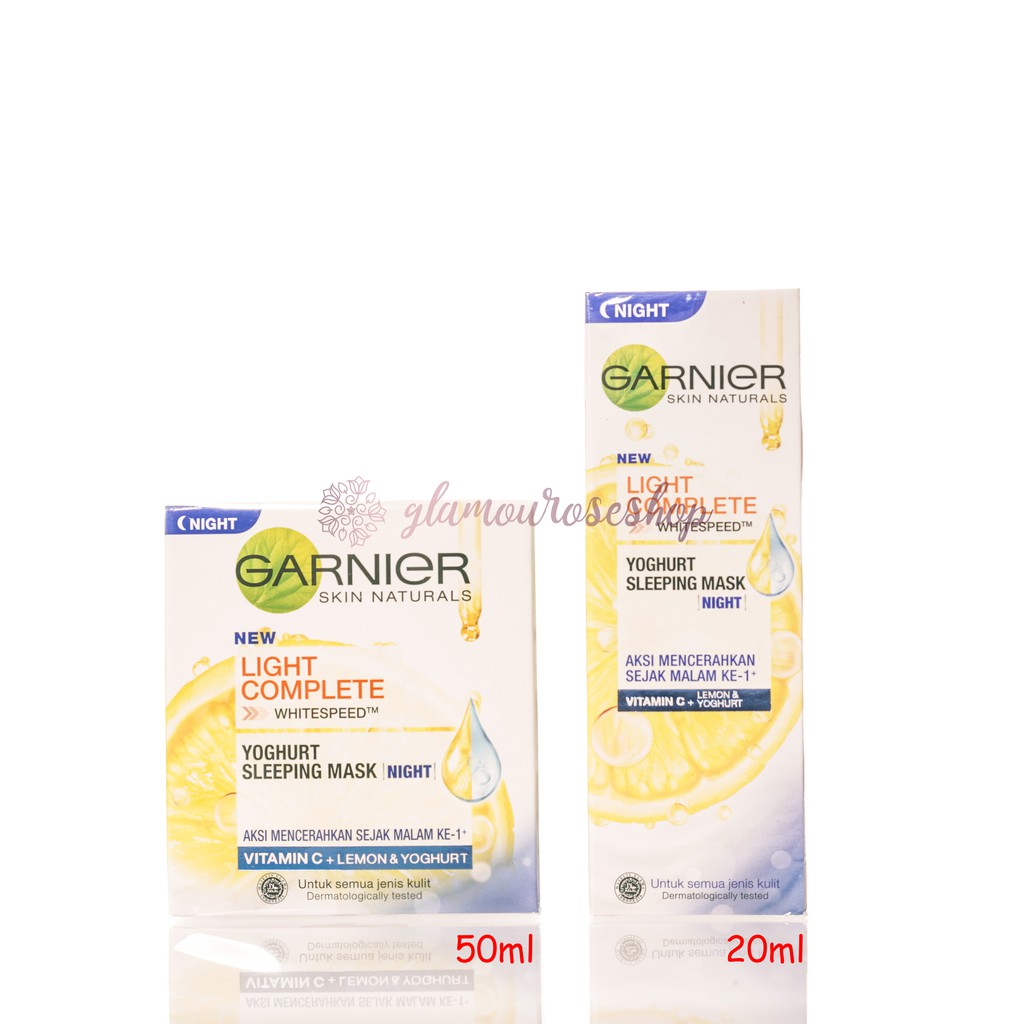 ❤️Glamouroseshop❤️Garnier Bright Complete White Speed Vitamin C Yoghurt Sleeping Mask 20ml