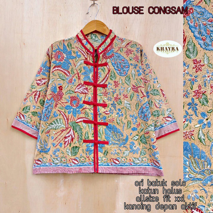 ATASAN BLUS BATIK CHEONGSAM