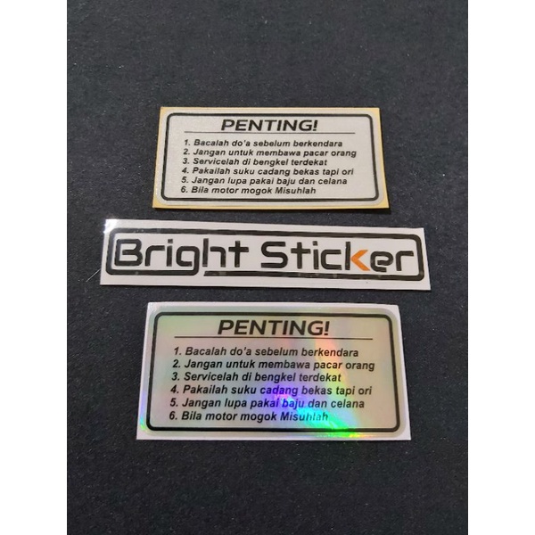 STICKER PENTING PRINCUTT