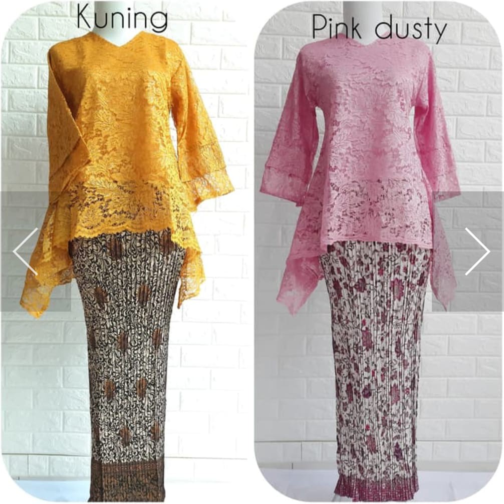 ADE&gt; REALPICT KEBAYA JUMBO / BAJU KEBAYA RINJANI BIG SIZE / KEBAYA BRUKAT NON GLITER / KEBAYA MODERN