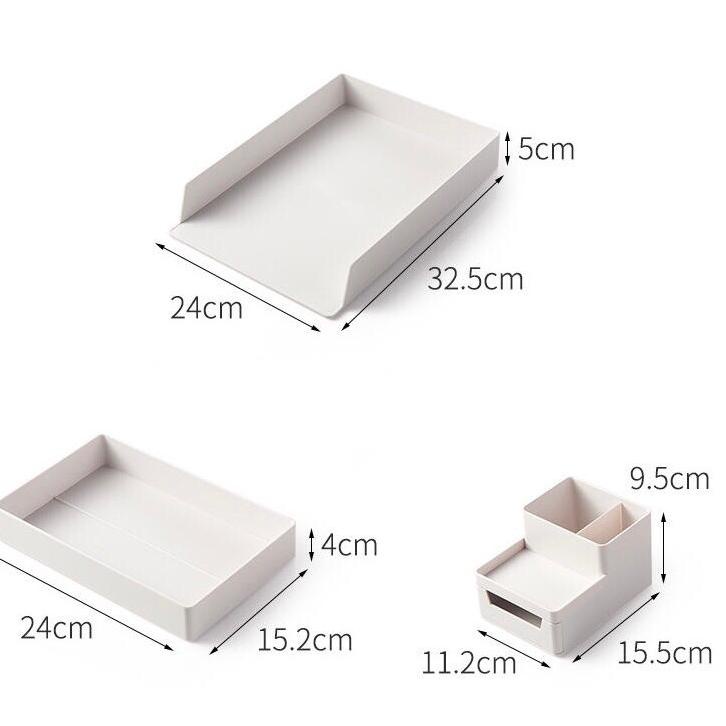 

[PRODUK WPJWQ] Desktop Organiser Dokumen Kantor Tray CJW