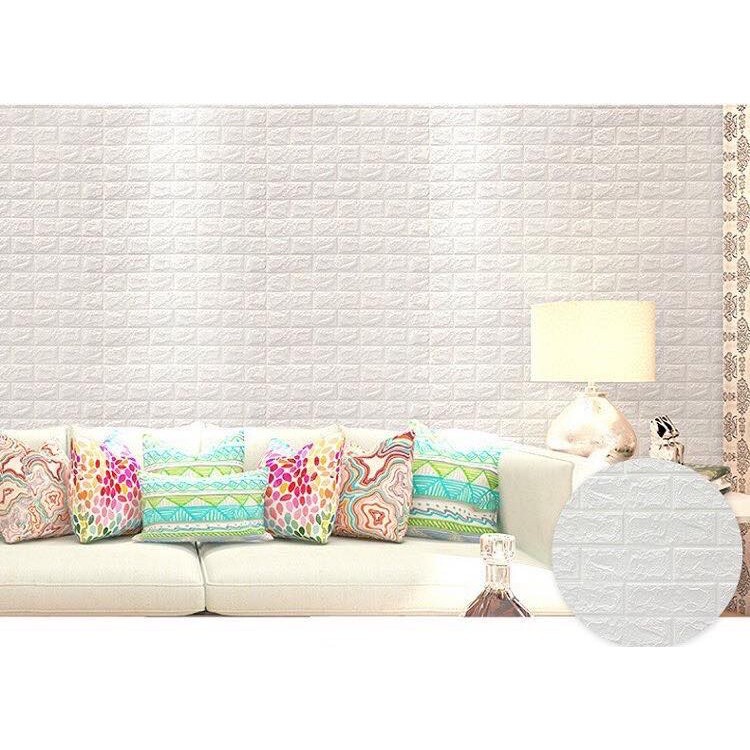 WALLPAPER DINDING 3D FOAM MOTIF BRICK - BATA [TERMURAH]