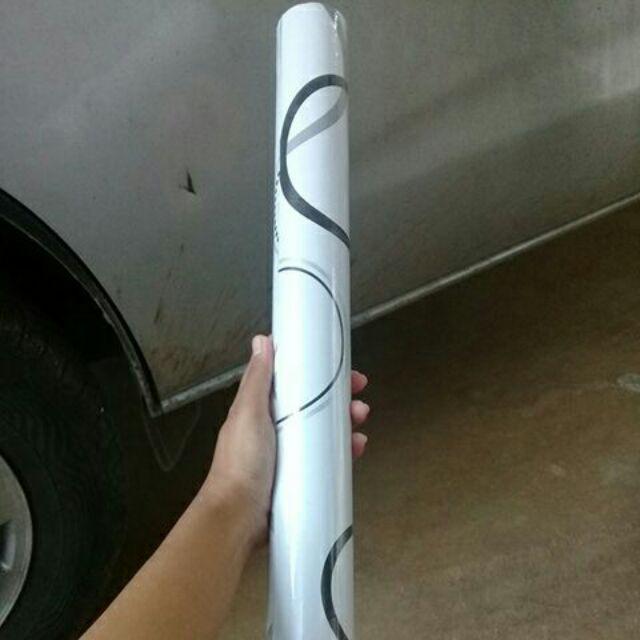 Homewallpaper - Wallpaper Sticker Dinding Motif Garis 3 Benang - Ukuran 45cm X 10 M