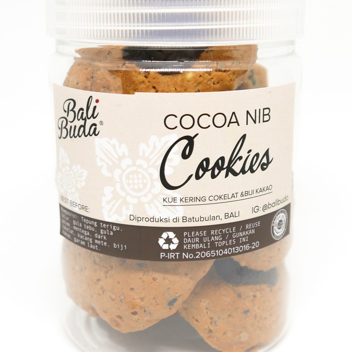 

Cocoa Nib Cookies / kue kering kakao murni / raw chocolate / Cemilan sehat