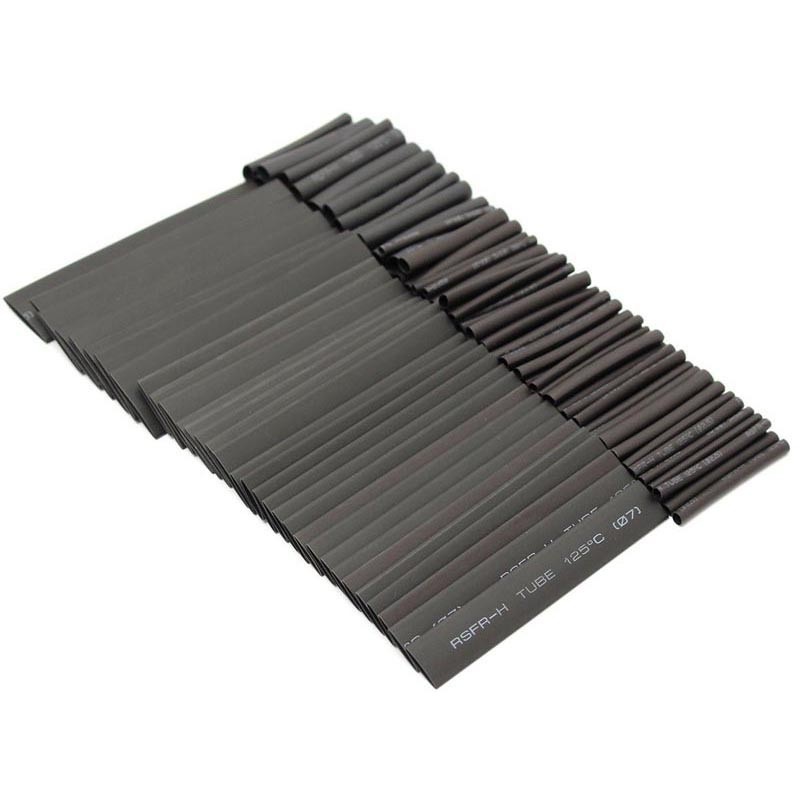 Selongsong Pelapis Kabel Insulasi Heat Shrink Tube 127PCS - RSG-AHZ - OMOT64BK Black