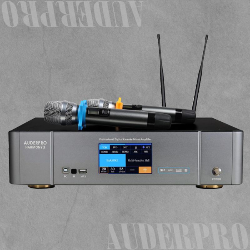 Digital Mixer Amplifier AUDERPRO HARMONY 3, amplifier karaoke
