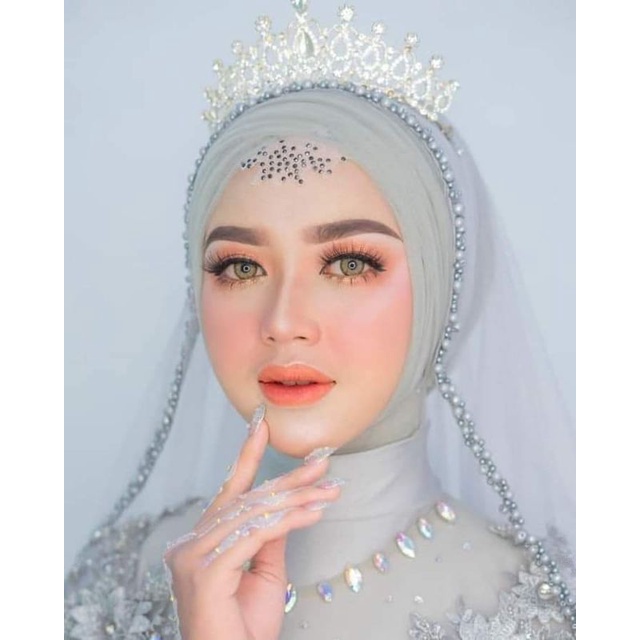 VEIL wedding tulle payet / selendang manten / kerudung tile / prewedding / lamaran