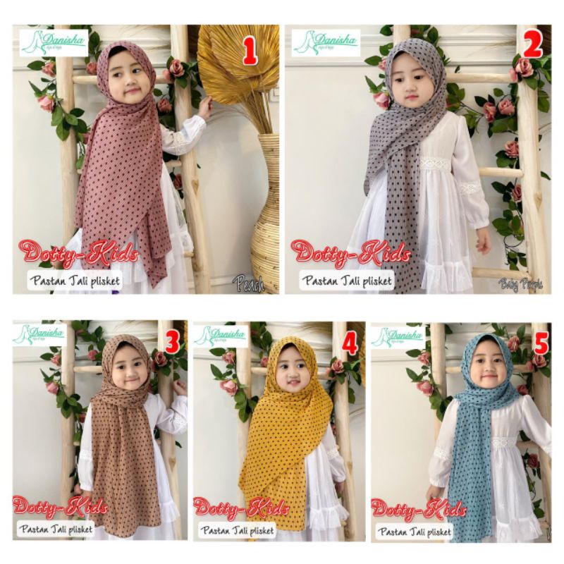 PROMO MANTUL SALE! Pashmina Instan Tali Dotty Kids Pashtan Ori Danisha Hijab