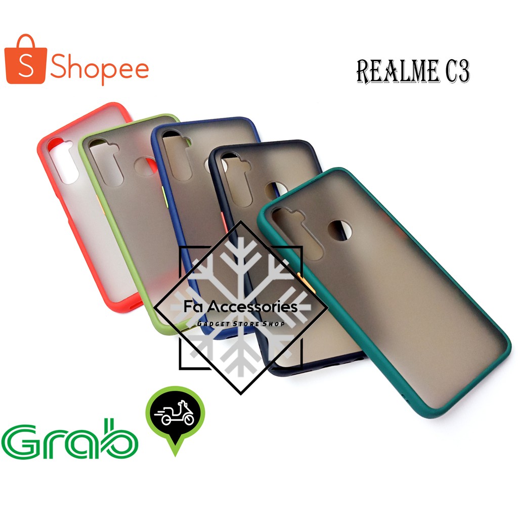 FA Phone soft Case softcase casing REALME C3 shock proof