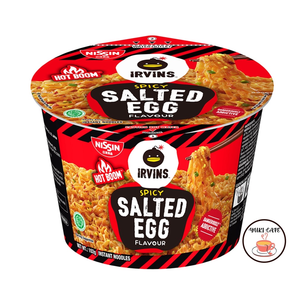 

NISSIN X IRVINS SPICY SALTED EGG INSTANT NOODLE BOWL